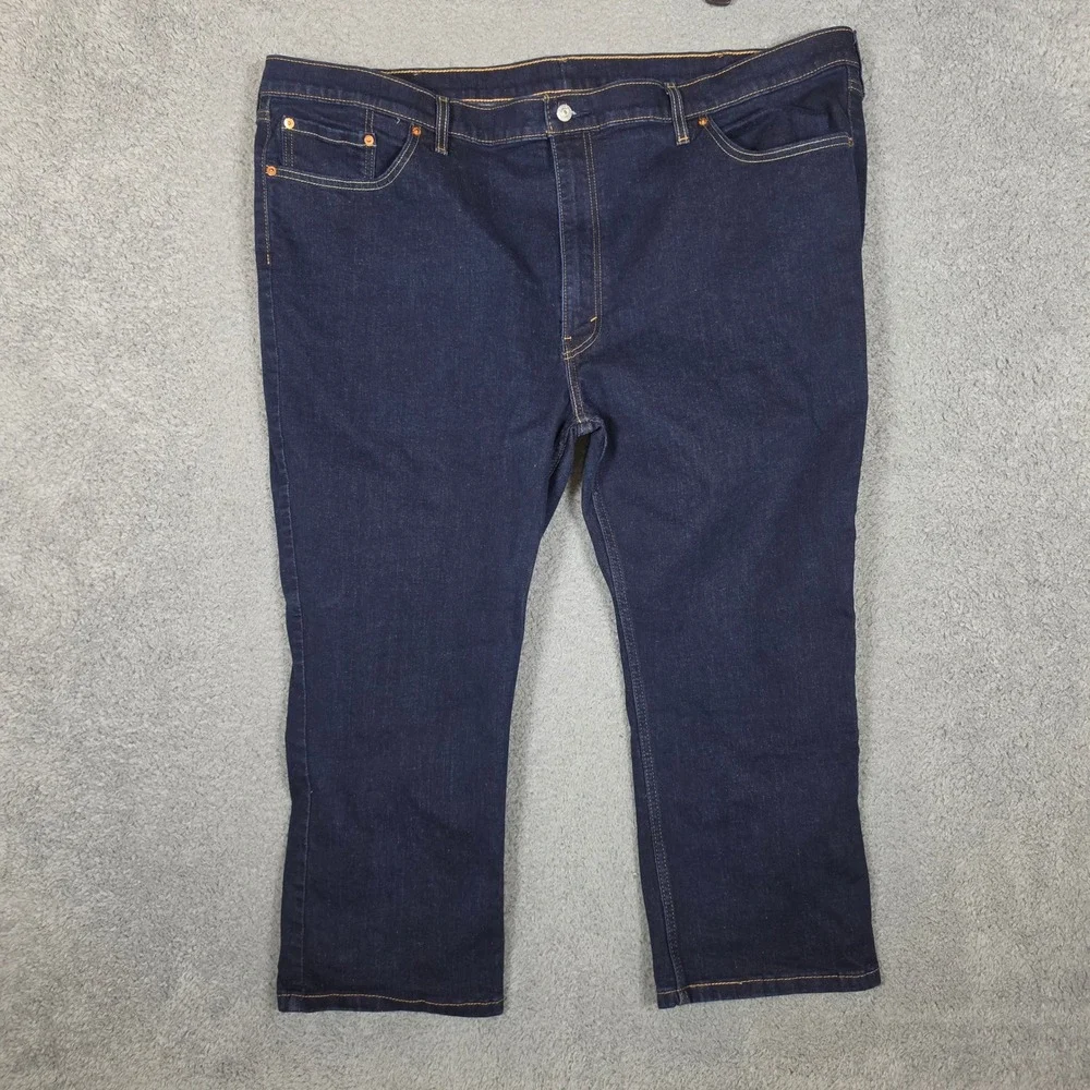 Levi's 511 Jeans Mens 50x28 Slim Dark Wash Blue Excellent Stretch Denim